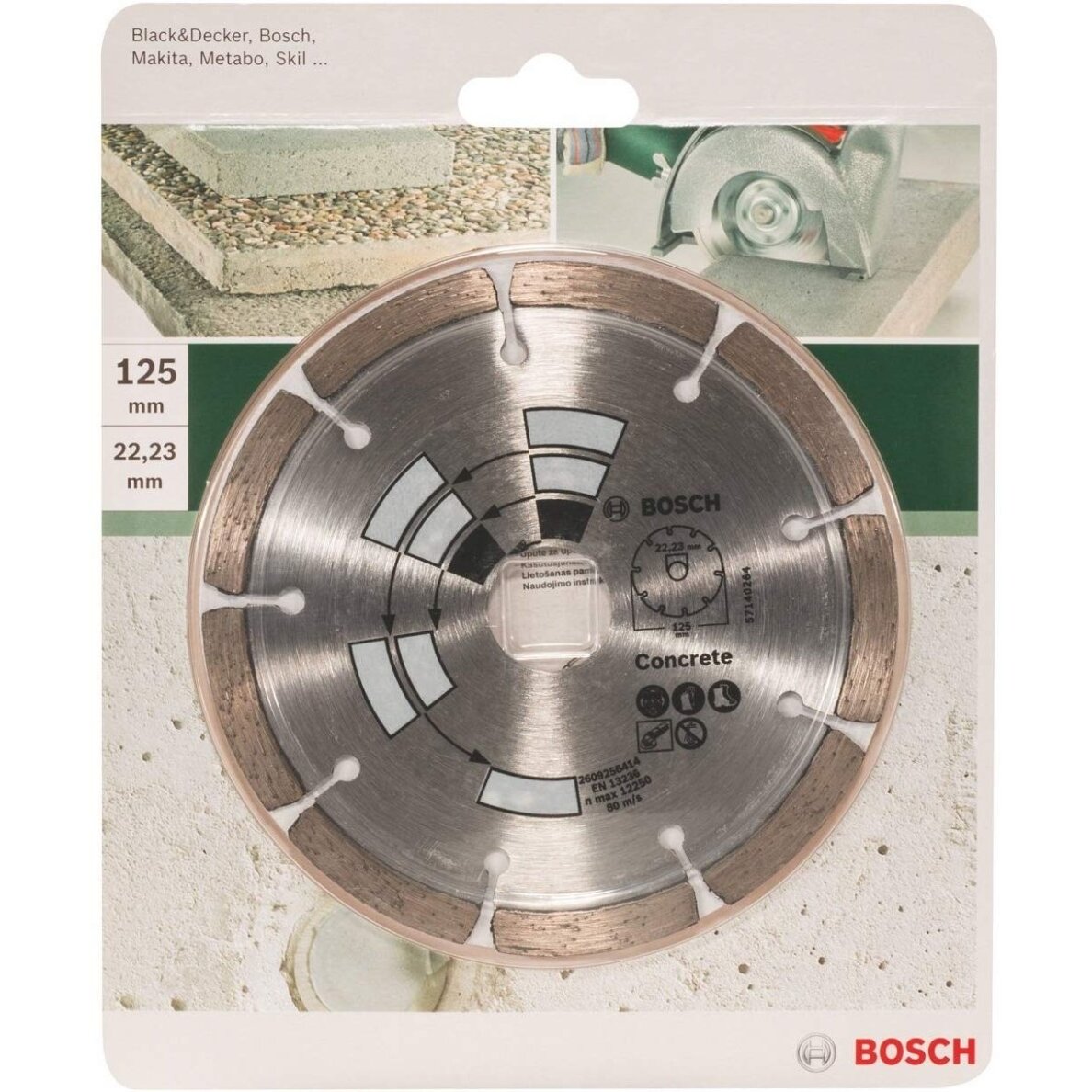 BOSCH Deimantinis pjovimo diskas 115mm CONCRETE BOSCH Deimantinis pjovimo diskas 115mm CONCRETE