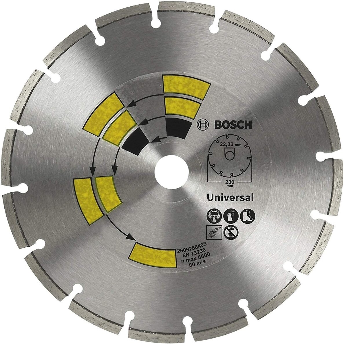 BOSCH Deimantinis pjovimo diskas 180mm Univesal BOSCH Deimantinis pjovimo diskas 180mm Univesal