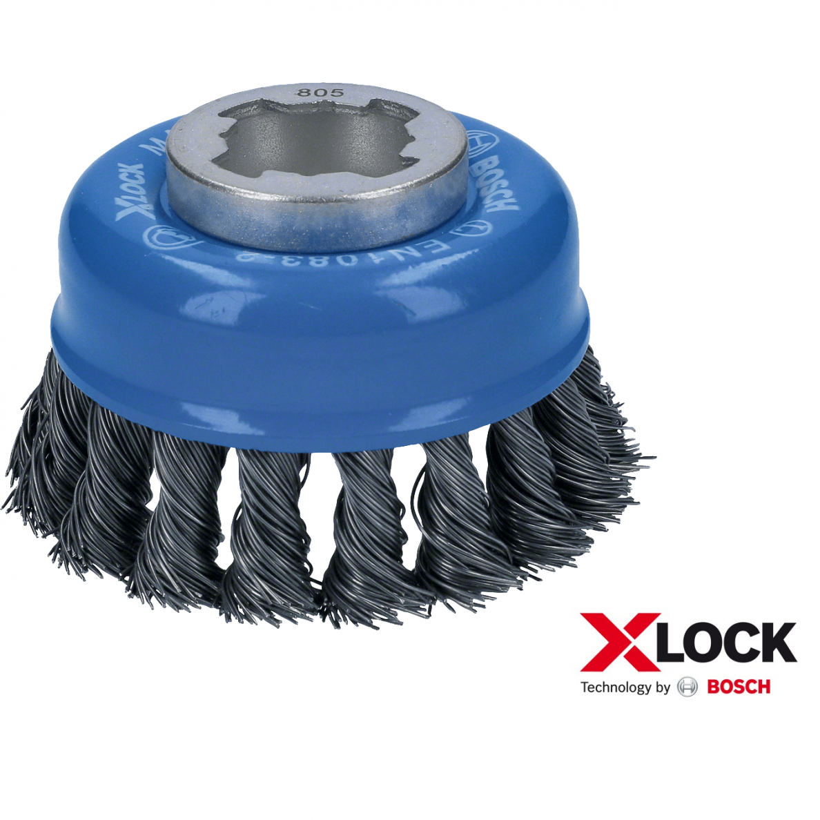 BOSCH „X-LOCK Heavy for Metal” taurės formos šepečiai, rišta viela BOSCH „X-LOCK Heavy for Metal” taurės formos šepečiai, rišta viela