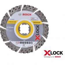 BOSCH X-LOCK "Best for Universal” 125mm deimantinis pjovimo diskas