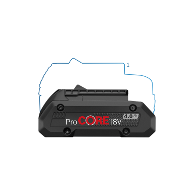 BOSCH Akumuliatorius ProCORE 18V 4.0Ah (1600A016GB)