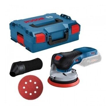 Bosch GEX 18V-125 akumuliatorinis ekscentrinis šlifuoklis. L-BOX SOLO ( Be akumuliatorių ir kroviklio)