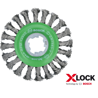 BOSCH nerūdijančio plieno šepetys "Heavy for Inox" 115mm BOSCH nerūdijančio plieno šepetys "Heavy for Inox" 115mm