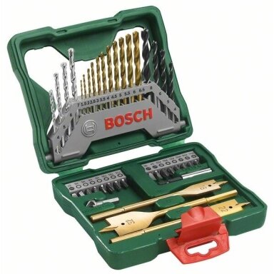 Bosch Sukimo ir gręžimo priedų komplektas 40-dalių 2607019600 Bosch Sukimo ir gręžimo priedų komplektas 40-dalių 2607019600