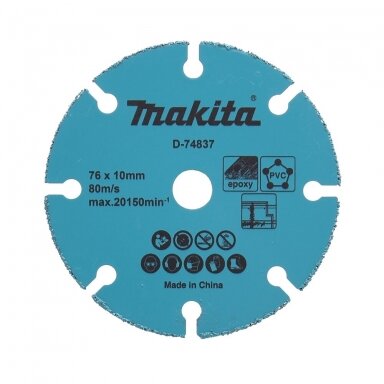 Makita Kietmetalio diskas su kietmetalio abrazyvu, 76mm Makita Kietmetalio diskas su kietmetalio abrazyvu, 76mm