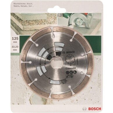 BOSCH Deimantinis pjovimo diskas 115mm CONCRETE BOSCH Deimantinis pjovimo diskas 115mm CONCRETE