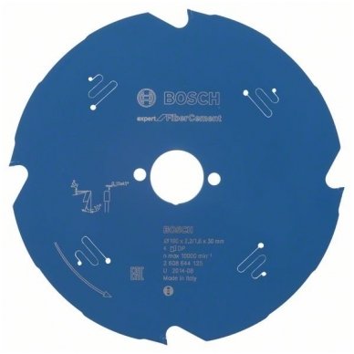 Bosch  fibrocemento diskinio pjūklo diskas 190mm (2 608 644 125)