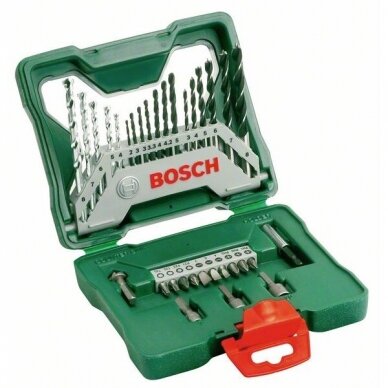 Bosch Sukimo ir gręžimo priedų komplektas 33-dalių 2607019325 Bosch Sukimo ir gręžimo priedų komplektas 33-dalių 2607019325