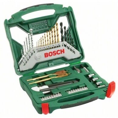 Bosch Sukimo ir gręžimo priedų komplektas 50-dalių 2607019327 Bosch Sukimo ir gręžimo priedų komplektas 50-dalių 2607019327