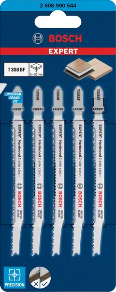 Bosch T 308 BF Lama Per Seghetto Alternativo – Per Legno Duro E Extraduro, Taglio Pulito E Preciso - 2