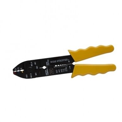 Crimping pliers 220mm 0,5-6mm2 yellow handles