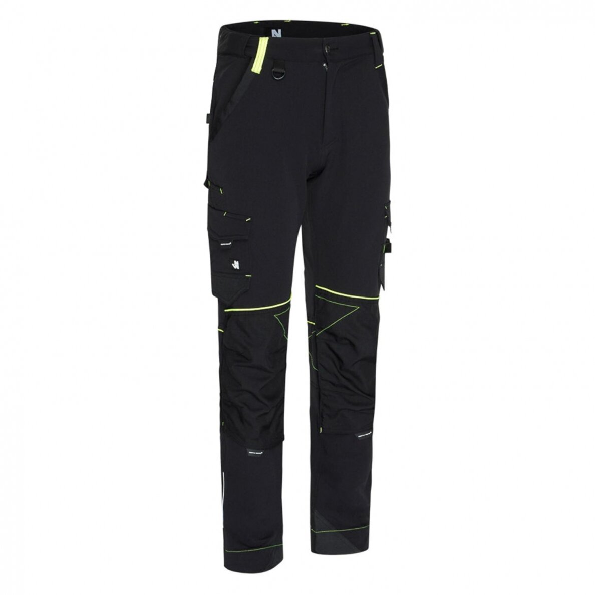 Darbo kelnės North Ways Sacha 1388 Black/Neon Yell, dydis 46