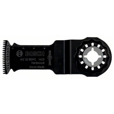 Daugiafunkcinio įrankio geležtė Bosch AIZ 32 BSPC, HCS Hardwood STARLOCK Daugiafunkcinio įrankio geležtė Bosch AIZ 32 BSPC, HCS Hardwood STARLOCK