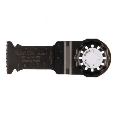 Daugiafunkcinio įrankio geležtė Makita TMA047 B-64814, 32mm (medis/metalas) Daugiafunkcinio įrankio geležtė Makita TMA047 B-64814, 32mm (medis/metalas)