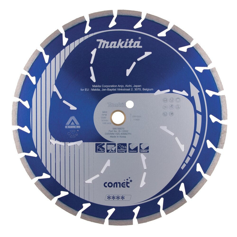 Deimantinis diskas Makita B-13552, 350mm COMET RAPID Deimantinis diskas Makita B-13552, 350mm COMET RAPID