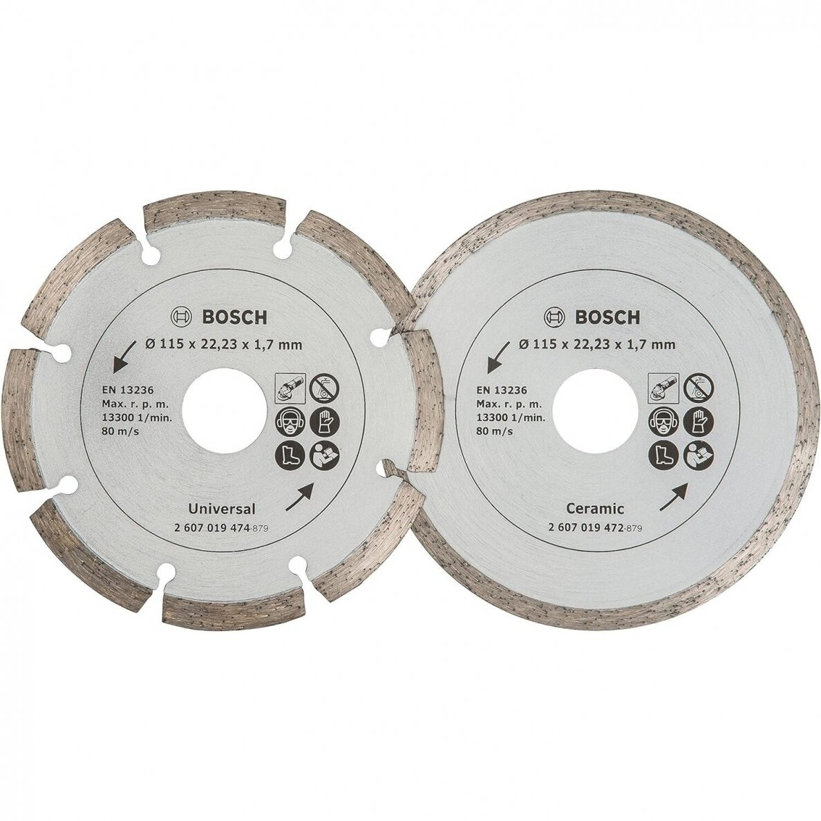 Deimantinis pjovimo diskas Bosch, 115 mm, 2 vnt., 2607019478 Deimantinis pjovimo diskas Bosch, 115 mm, 2 vnt., 2607019478
