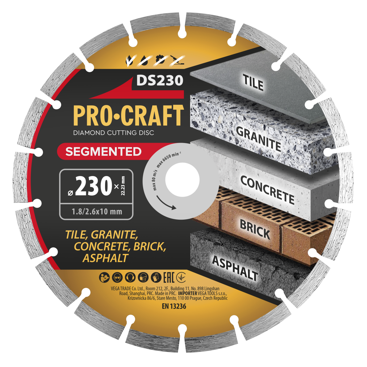 Deimantinis pjovimo diskas „ProCraft DS230” Deimantinis pjovimo diskas „ProCraft DS230”