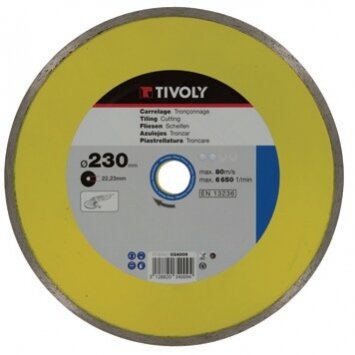 Deimantinis diskas Tivoly continuous 115x22,2mm Deimantinis diskas Tivoly continuous 115x22,2mm