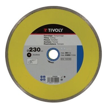Deimantinis diskas Tivoly continuous 125x22,2mm