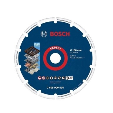 Deimantinis pjovimo diskas Bosch, 22,23x180 mm, 2608900535
