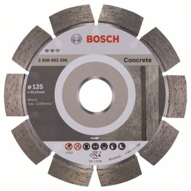 Deimantinis pjovimo diskas Bosch EXPERT FOR CONCRETE, 125 mm, 2608602556 Deimantinis pjovimo diskas Bosch EXPERT FOR CONCRETE, 125 mm, 2608602556