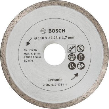 Deimantinis pjovimo diskas Bosch, Ø110, 2607019471 Deimantinis pjovimo diskas Bosch, Ø110, 2607019471