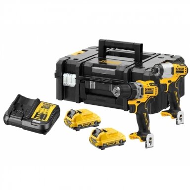 DeWALT DCK2110L2T įrankių rinkinys (12 V. 2x 3,0 Ah ) DeWALT DCK2110L2T įrankių rinkinys (12 V. 2x 3,0 Ah )