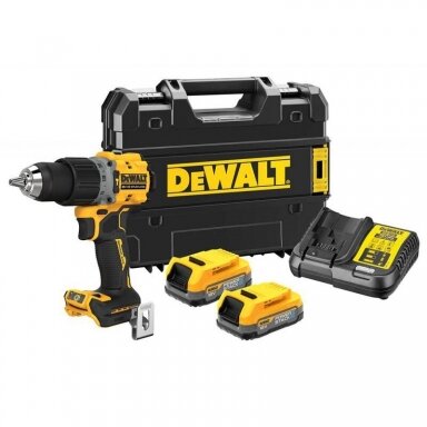 DeWALT DCD805E2T gręžtuvas - suktuvas 2x1.7 POWERSTACK DeWALT DCD805E2T gręžtuvas - suktuvas 2x1.7 POWERSTACK