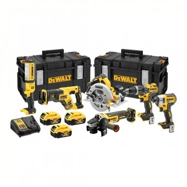 DeWALT DCK623P3 įrankių rinkinys 3x5 Ah + kroviklis DeWALT DCK623P3 įrankių rinkinys 3x5 Ah + kroviklis