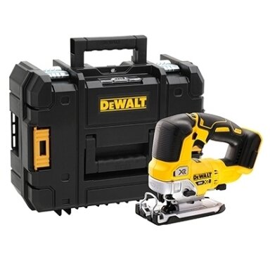DeWALT DCS334NT akumuliatorinis siaurapjūklis (18V Li-ion Be akumuliatorių ir kroviklio) DeWALT DCS334NT akumuliatorinis siaurapjūklis (18V Li-ion Be akumuliatorių ir kroviklio)