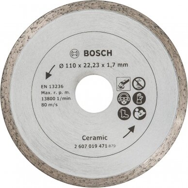Deimantinis pjovimo diskas Bosch, Ø110, 2607019471 Deimantinis pjovimo diskas Bosch, Ø110, 2607019471