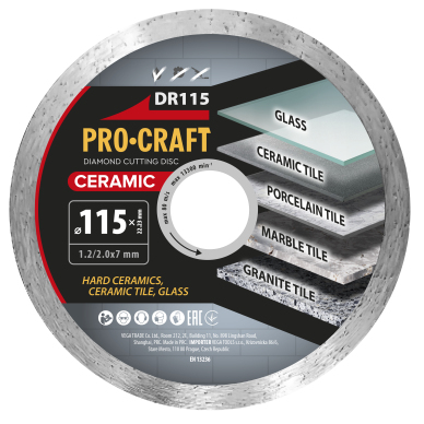 Deimantinis pjovimo diskas „ProCraft DR115” Deimantinis pjovimo diskas „ProCraft DR115”