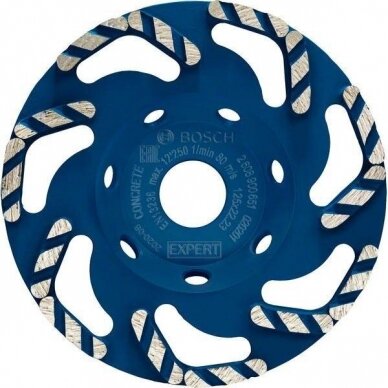 Deimantinis šlifavimo diskas Bosch, 125x22,23 mm, 2608900651 Deimantinis šlifavimo diskas Bosch, 125x22,23 mm, 2608900651