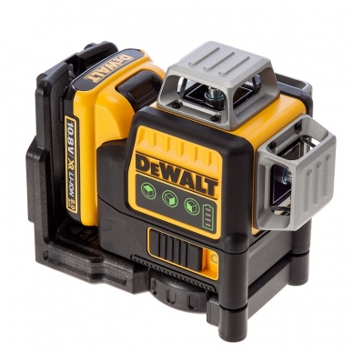 DeWALT DCE089D1G kryžminių linijų lazeris + DeWALT lazerio detektorius 1