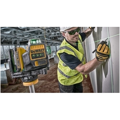 DeWALT DCE089D1G kryžminių linijų lazeris + DeWALT lazerio detektorius 2 DeWALT DCE089D1G kryžminių linijų lazeris + DeWALT lazerio detektorius 2