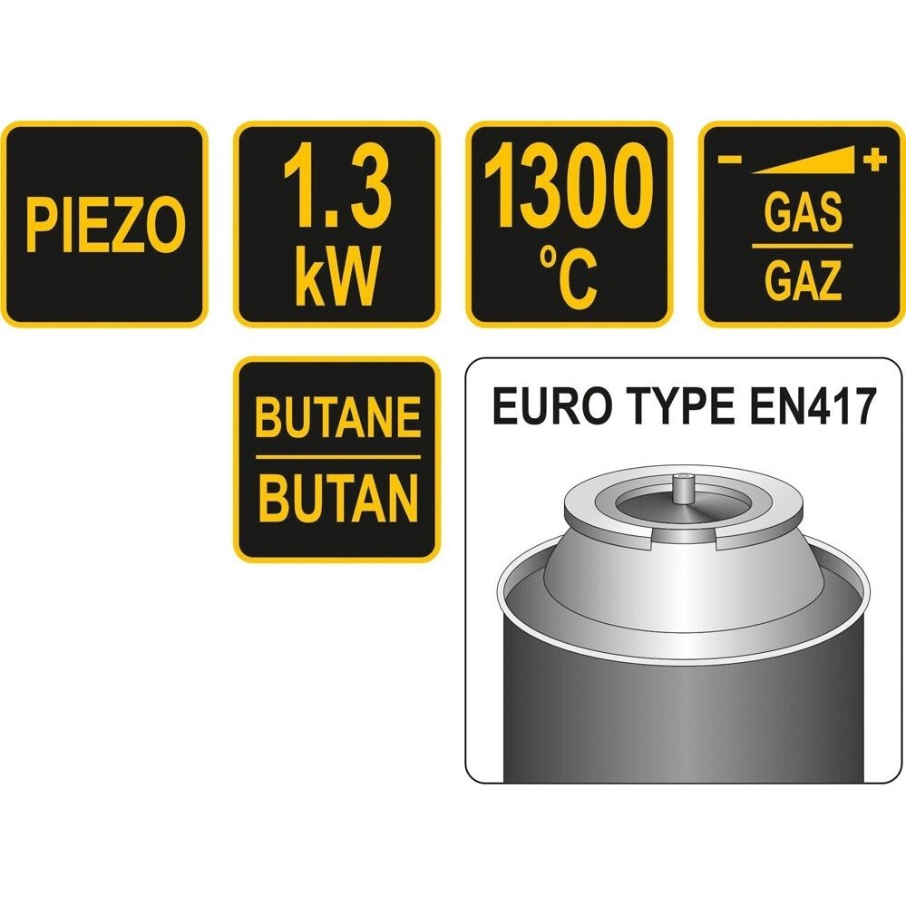 Degiklis dujinis Piezo 1300°C Vorel | 1.3 kW 2 Degiklis dujinis Piezo 1300°C Vorel | 1.3 kW 2