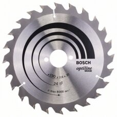 Bosch Disk.pjūkl.diskas 190x30m Optiline Wood