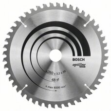 Bosch Disk.pjūkl.diskas 260x30 mm, medžiui