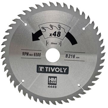 Diskinis pjūklas medžiui Tivoly 190x30x2.8/1.7mm, z40, 15°, (20mm adapteris) Diskinis pjūklas medžiui Tivoly 190x30x2.8/1.7mm, z40, 15°, (20mm adapteris)