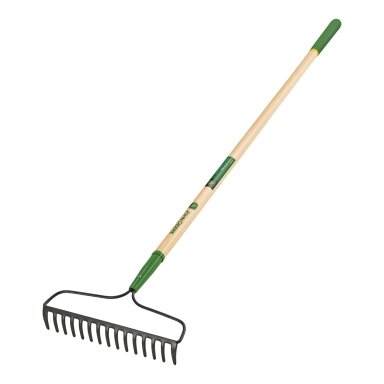 Dirvos greblys su medine rankena, 166cm, 15 dantu John Deere® Dirvos greblys su medine rankena, 166cm, 15 dantu John Deere®