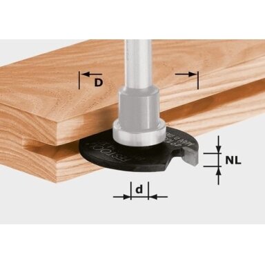Diskinė griovelių freza HW D40x3 Diskinė griovelių freza HW D40x3