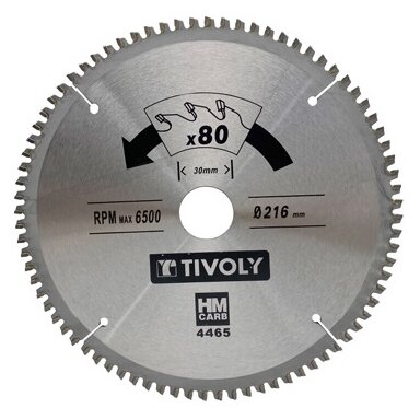 Diskinis pjūklas spalvotiems metalams Tivoly 160x20x2.5/1.5mm, z40, 3°, (16mm adapteris)