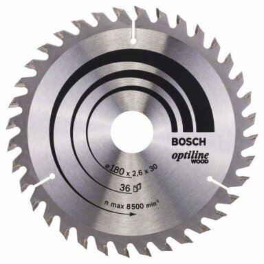 Bosch Disk.pj.diskas 180x30mm Optiline Wood Bosch Disk.pj.diskas 180x30mm Optiline Wood