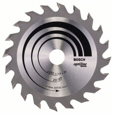 Bosch Disk.pjūkl.diskas 140x12, Optiline Wood Bosch Disk.pjūkl.diskas 140x12, Optiline Wood