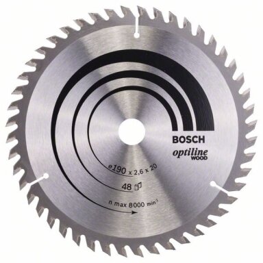 Bosch Disk.pjūkl.diskas 190x20m Optiline Wood Bosch Disk.pjūkl.diskas 190x20m Optiline Wood
