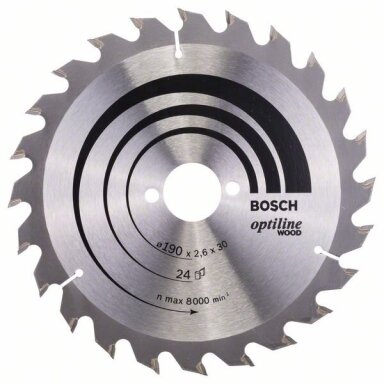 Bosch Disk.pjūkl.diskas 190x30m Optiline Wood Bosch Disk.pjūkl.diskas 190x30m Optiline Wood
