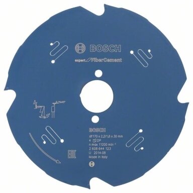 Bosch Disk.pjūkl.diskas FiberC. 170x30x2.2/1.6xZ4