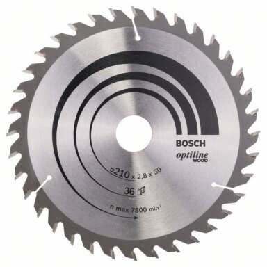 Bosch Disk.pjūkl.diskas210x30mm Optiline Wood Bosch Disk.pjūkl.diskas210x30mm Optiline Wood