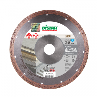 DISTAR HARD CERAMICS ADVANCED deimantinis diskas plytelėms, 230mm (11120528017) DISTAR HARD CERAMICS ADVANCED deimantinis diskas plytelėms, 230mm (11120528017)