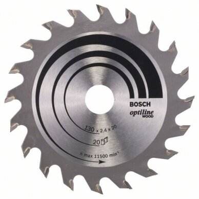 Bosch Disk.pjūkl.diskas 130x16m Optiline Wood Bosch Disk.pjūkl.diskas 130x16m Optiline Wood